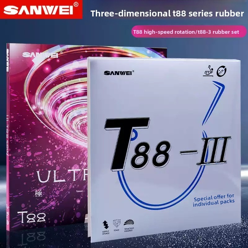 Table Tennis Rubber Anti Spin - Sanwei T88 ULTRA-Spin T88-3 Table Tennis