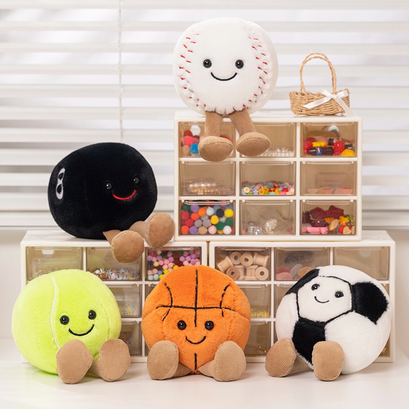 Table Tennis Movie - 14CM Smiling Ball Plush Doll Simulation