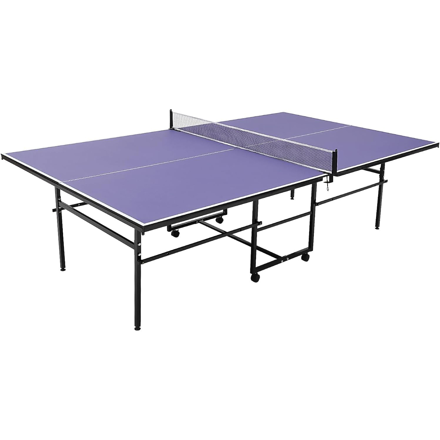 8 ft Portable Ping Pong Table， - Table Tennis Net Set recension och pris