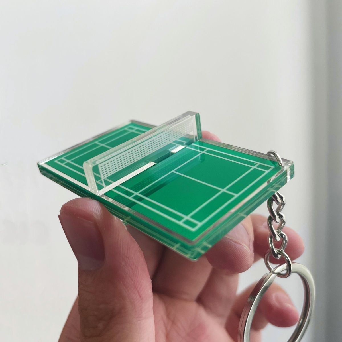 Acrylic Badminton Tennis Keych - Table Tennis Keychain recension och pris