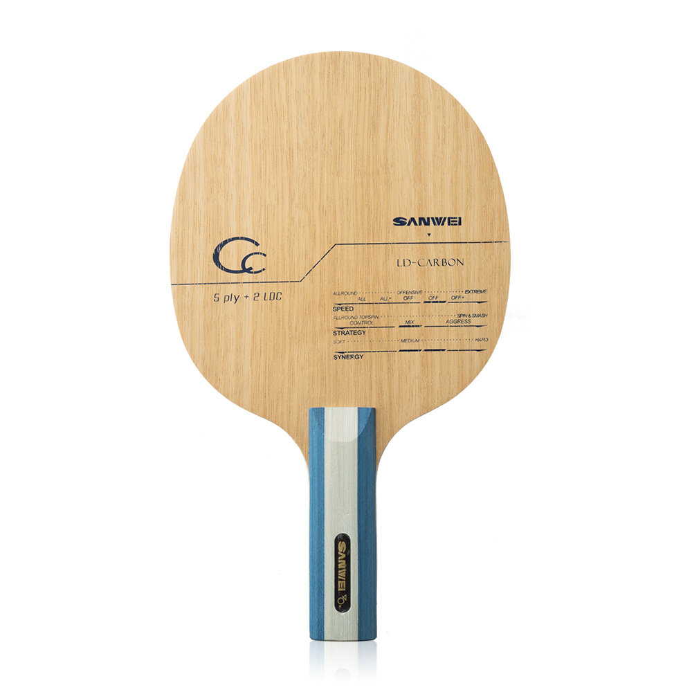 SANWEI CC CARBON Table Tennis  - Table Tennis Custom Bat recension och pris