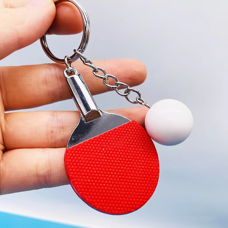 7 Colors Cute Ping Pong Racket - Table Tennis Keychain recension och pris