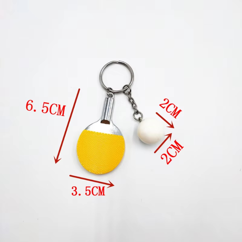 7 Colors Cute Ping Pong Racket - Table Tennis Keychain recension och pris