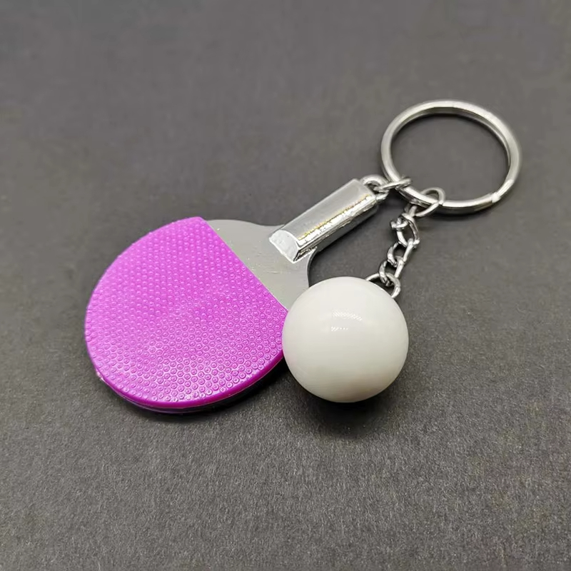 7 Colors Cute Ping Pong Racket - Table Tennis Keychain recension och pris