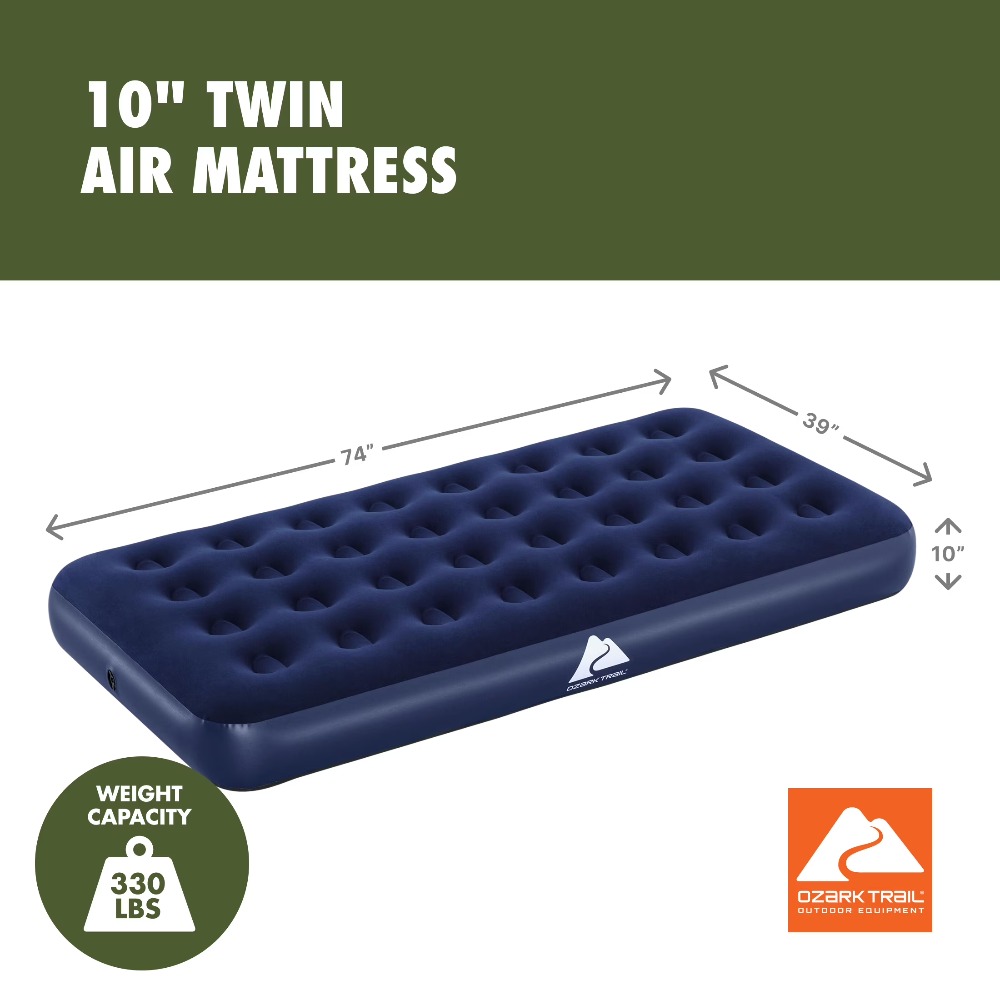 Twin Air Mattress 10 Inch Air  - Table Tennis Double recension och pris