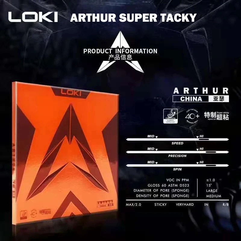 Original LOKI ARTHUR Europe/As - Table Tennis Movie recension och pris