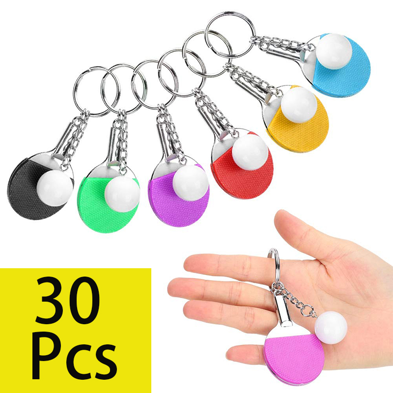 30Pcs Mini Table Tennis Racket - Table Tennis Keychain recension och pris